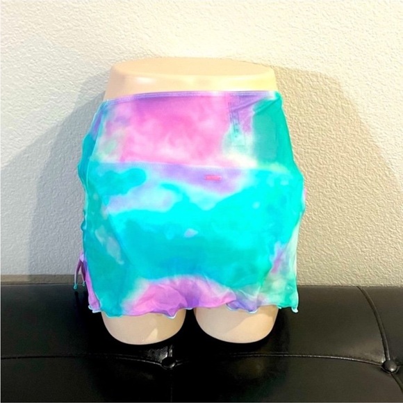 Victoria's Secret Tie-Dye Swim Coverup in Purple and Teal - Picture 9 of 13